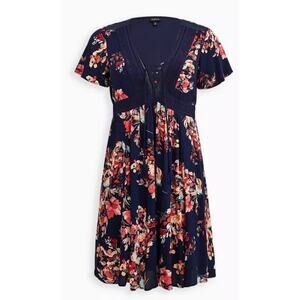 Floral Navy Dress